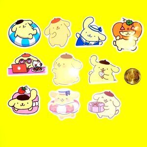 3/$20 Brand New 10x Pompompurin Waterproof Stickers